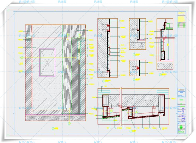 TU01126青岛华润中心万象城CAD施工图+设计方案PPT+物料-6
