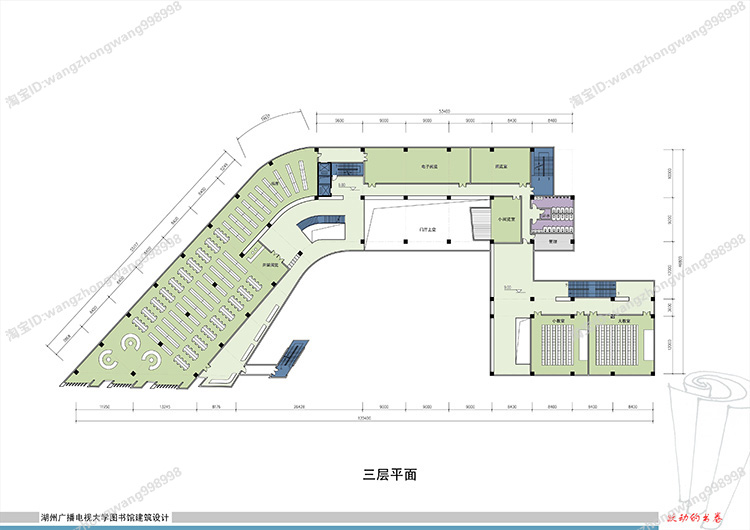 TU03003图书馆建筑景观设计全套CAD图纸 方案文本 SU模型-21