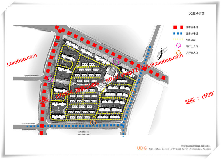 JZ298香山住宅小区 小区规划cad图纸/SU模型/效果图-17