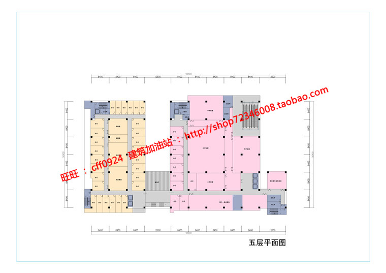 NO01695教学综合楼行政服务中心交易su模型cad图纸文本效果图-36