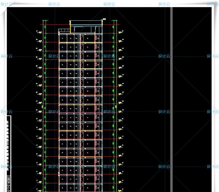 TU00103欧式高层住宅、多层住宅欧式建筑设计和CAD+SU模型-18