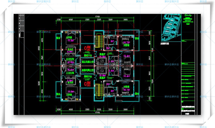 TU00803新中式住宅度假别墅商业院落cad平立总+su+max+效果图-12