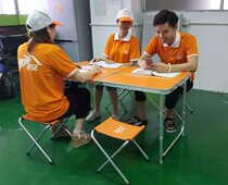 New China Ping An Outdoor Exhibition Industry Table and Chair Floor Stalls Folding Table Advertising Promotion Consultation Table Picnic Split Table