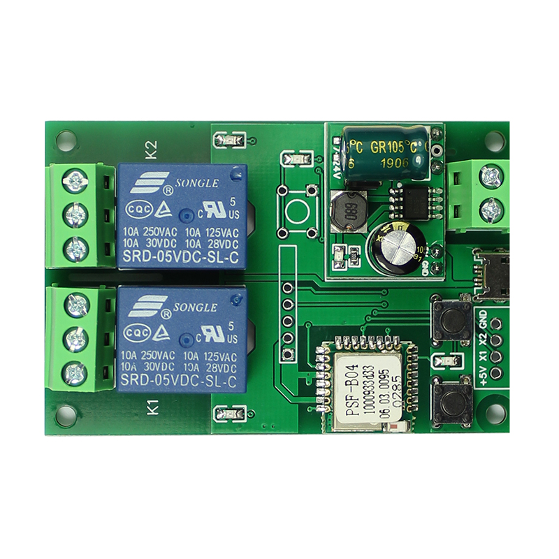 Intelligent WIFI mobile phone APP remote control of two-way switch relay module easy to micro-link electric control lock modification