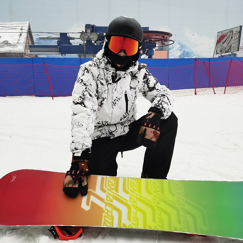 South Korea trendy large size board double board ski suit men's suit thick waterproof Harbin Xuexiang tourism warm clothes