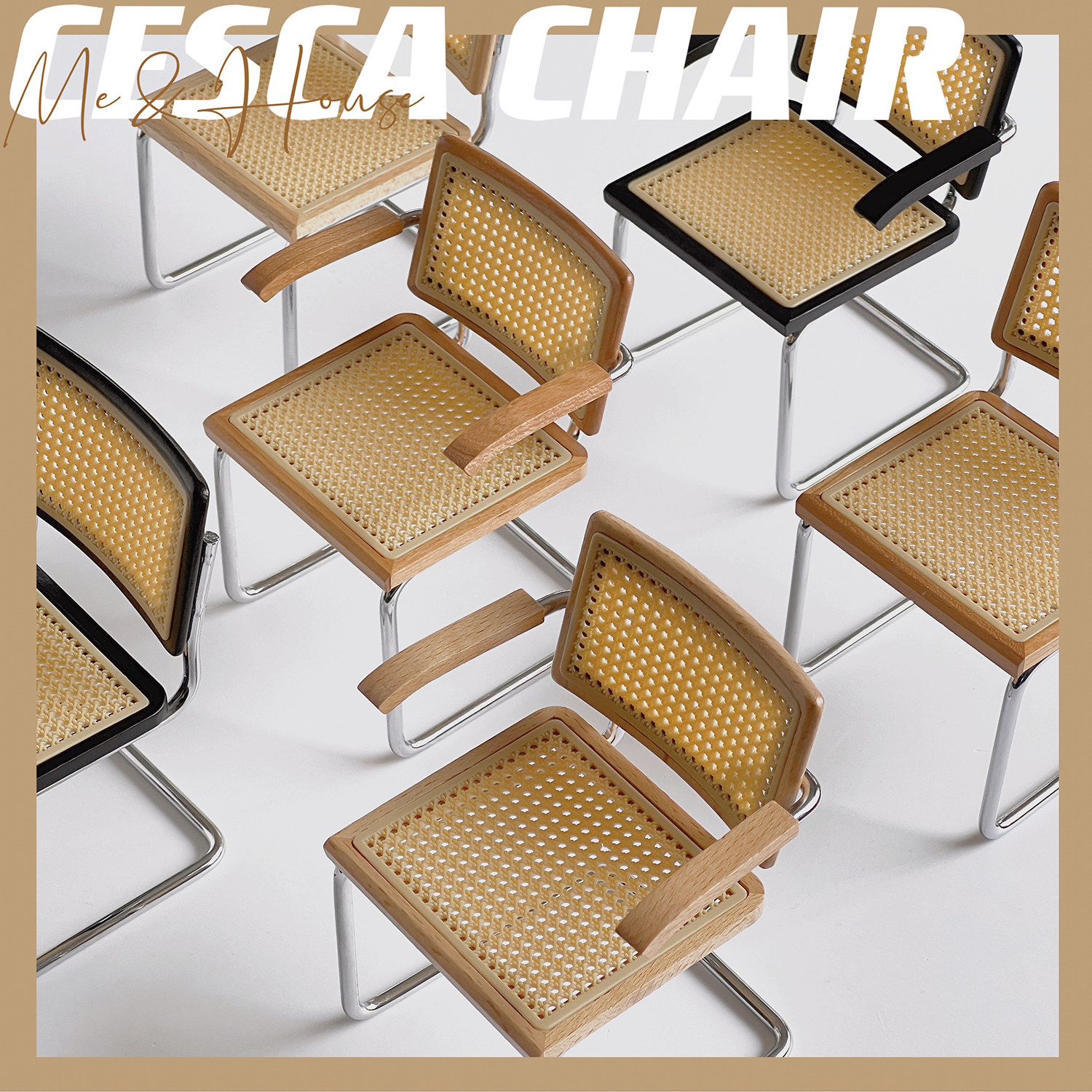 bjd场景道具娃屋 悬臂坐椅/弯管椅 6分娃屋家俱迷你微缩模型玩具