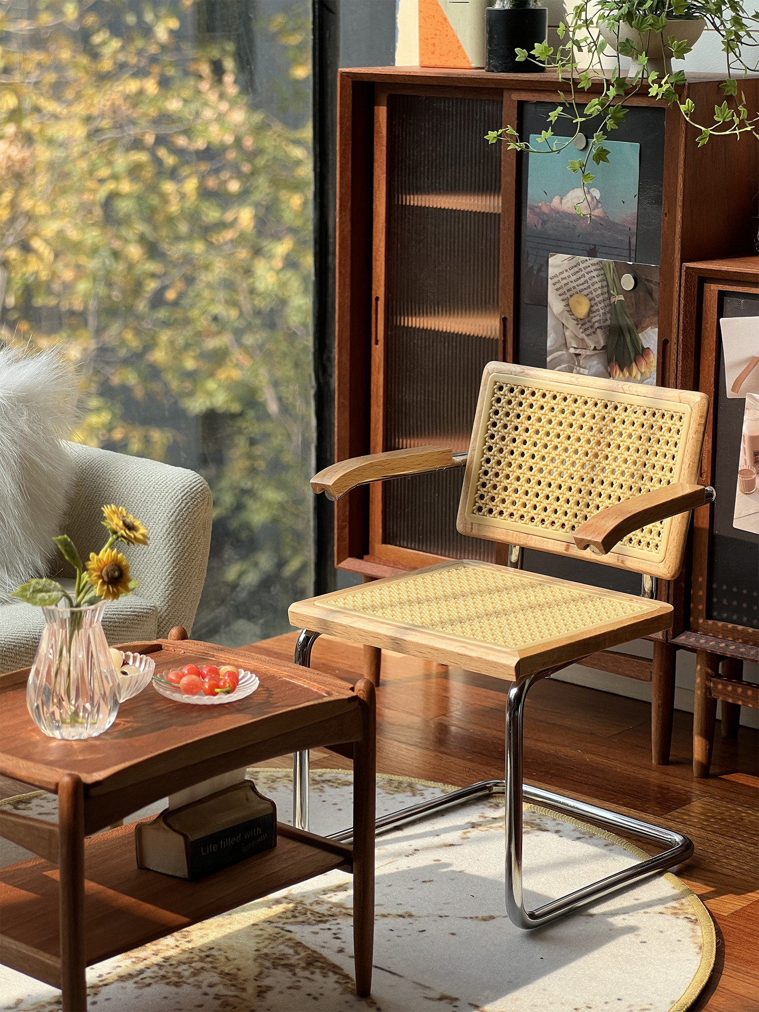 bjd场景道具娃屋 悬臂坐椅/弯管椅 6分娃屋家俱迷你微缩模型玩具