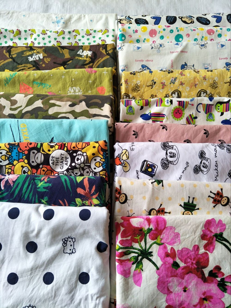 Cân tự làm handmade bé trai nhà máy trẻ em bé áo thun mùa hè Lycra đan và các loại vải cotton khác vải linen may quần