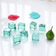 Mermaid glass beads simulation glass ice cube colored glass square glass fish tank landscaping decorations