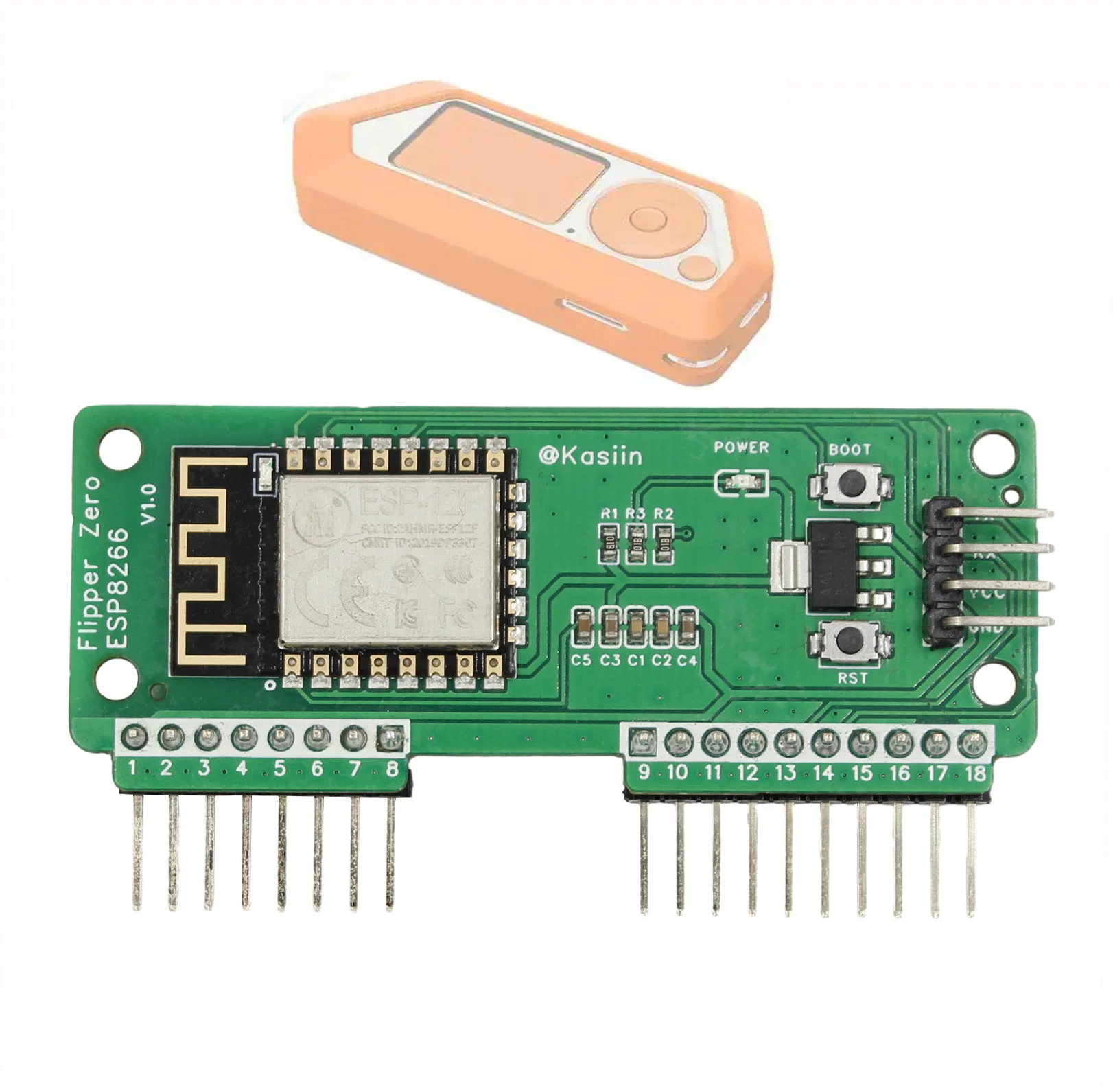 Flipper Zero Wi-Fi модуль плата разработки 5G IoT программирование дизайн CC1101 антенна