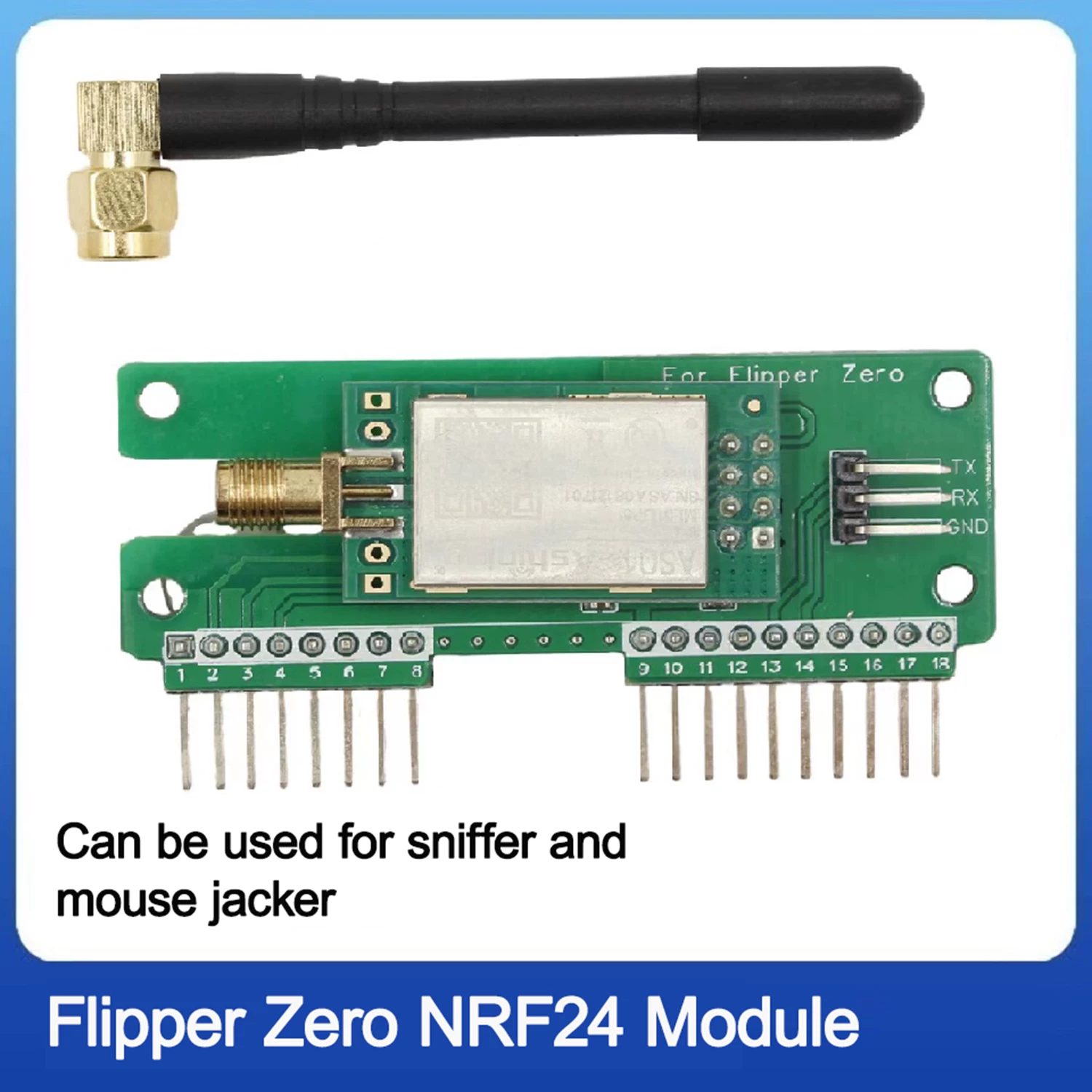 Flipper Zero Wi-Fi модуль плата разработки 5G IoT программирование дизайн CC1101 антенна