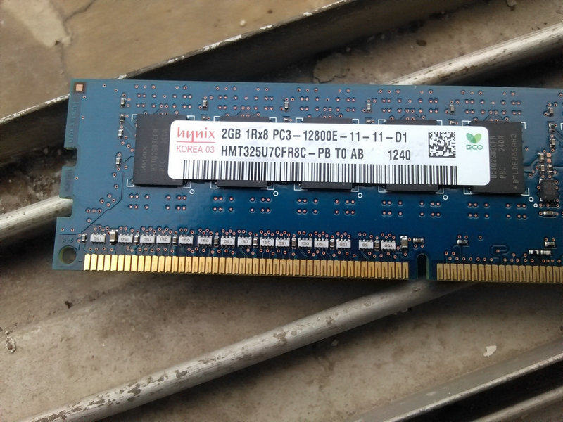 Modern DDR3-1600 2G 1R*8 PC3-12800E Pure ECC Server Memory