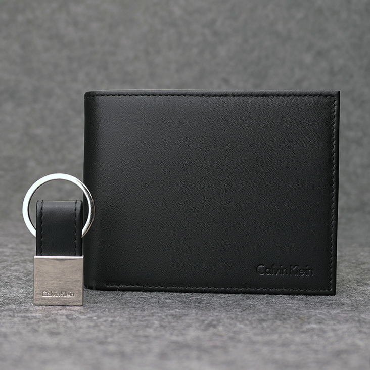 American Ck Men's Wallet, Genuine Horizontal Short Style Gift Box, Genuine Leather, 80% off Fold Men's Wallet, Gift for Boys