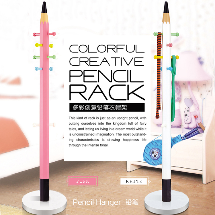 Nordic Creative Pencil Clothes Rack Landing Hanger Bedroom Home Standing Children's Cloakhat Shelf Modern Minima