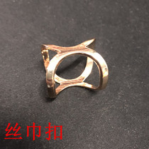 X Type Scarf Silk Scarf Clasp Clip dual-use South Korea 100 lap minimalist About the scarf Chest Needle Titanium Steel Square Towels shawl Shoulder Buckle Accessories