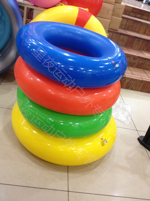 Construction of large inflatable children swimming ring Outdoor seaside Adult thickened rubber Lifebuoy Wearable and safe gas delivery cylinder Batch price