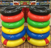 Summer hot sale life buoy rubber thick inflatable children adult rubber rubber swimming ring wear-resistant seaside air delivery cylinder