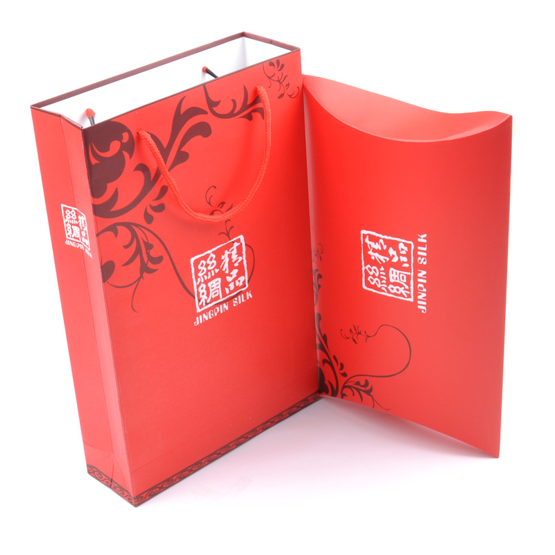 Boutique Scarf Packaging Box Scarf Packaging Silk Scarf Gift Box Inner and Outer Integrated Tote Bag Can Print LOGO