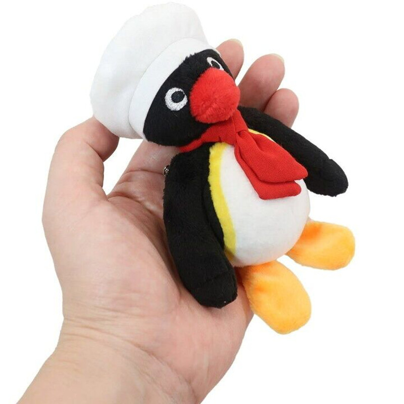 Spot PINGU Japanese Genuine Penguin Family Chefs Hat Plush Small Male Paparazzi Brooch Shoulder Bag Kit Accessories Pendant