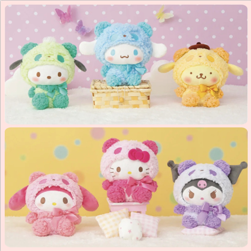 Spot Japanese genuine Hello kitty Yugui dog Kulo Mimeleti budding dog panda plush paparazzi