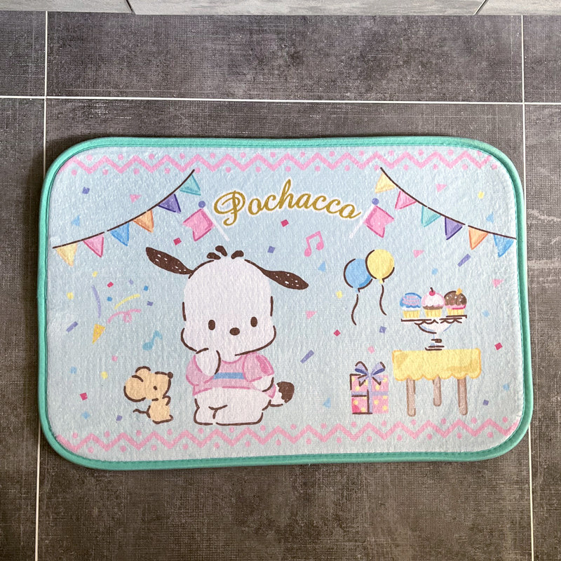 Spot Pochacco Japan Genuine Paccia Dog Plush Carpet Home Non-slip Water Absorbing to Girl Hearts Cute