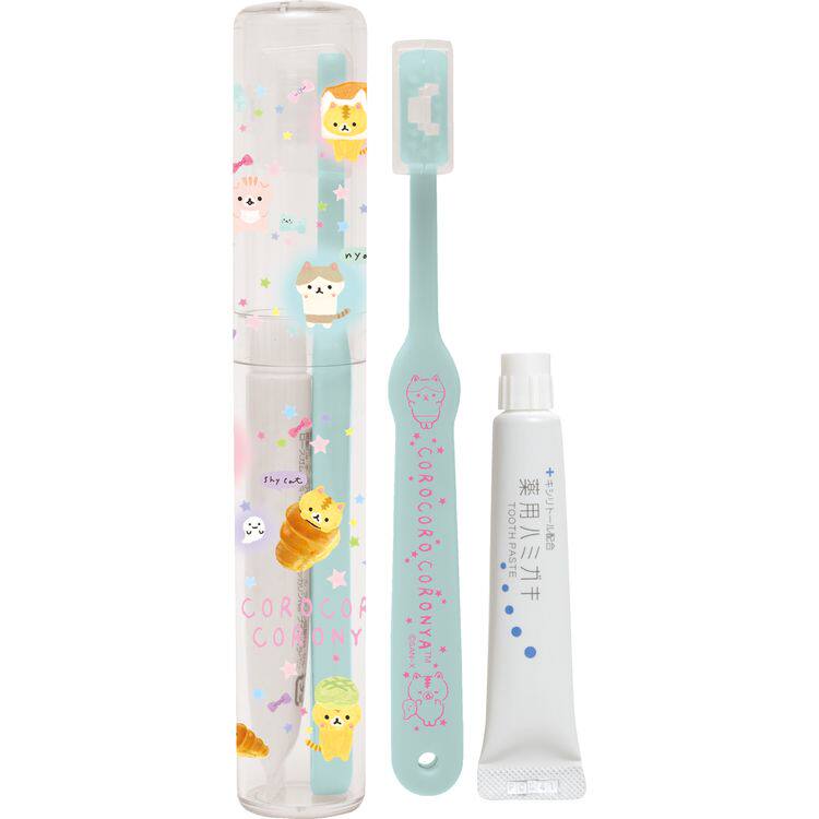 Spot Japan Genuine Easy Bear Bread Kitty CORO CORNYA toothbrush toothpaste portable travel gargling cup