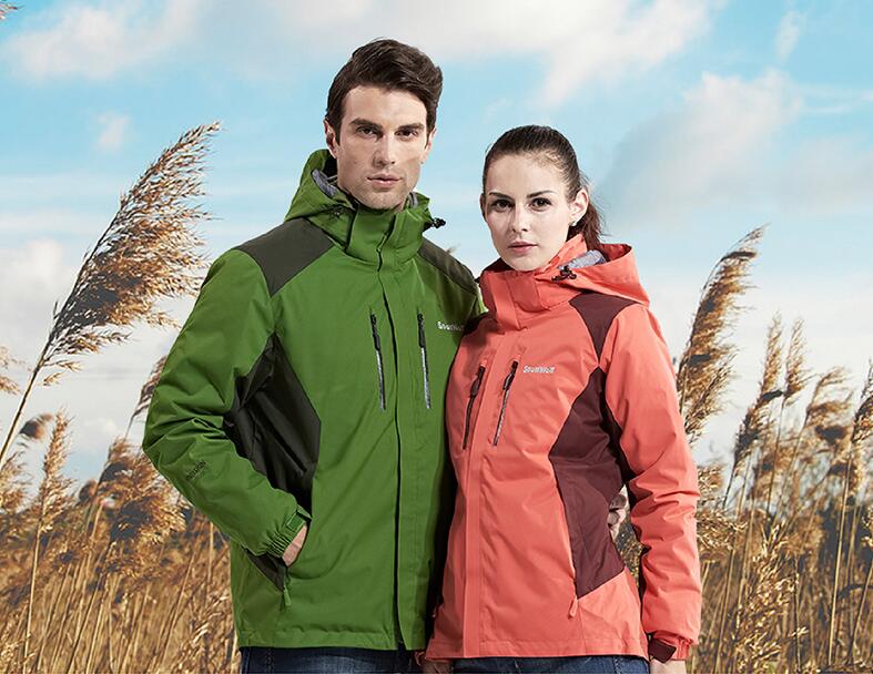 snowwolf snow wolf blizzard stormtrooper outdoor warm cotton clothes men and women three-in-one two-piece mountaineering windbreaker