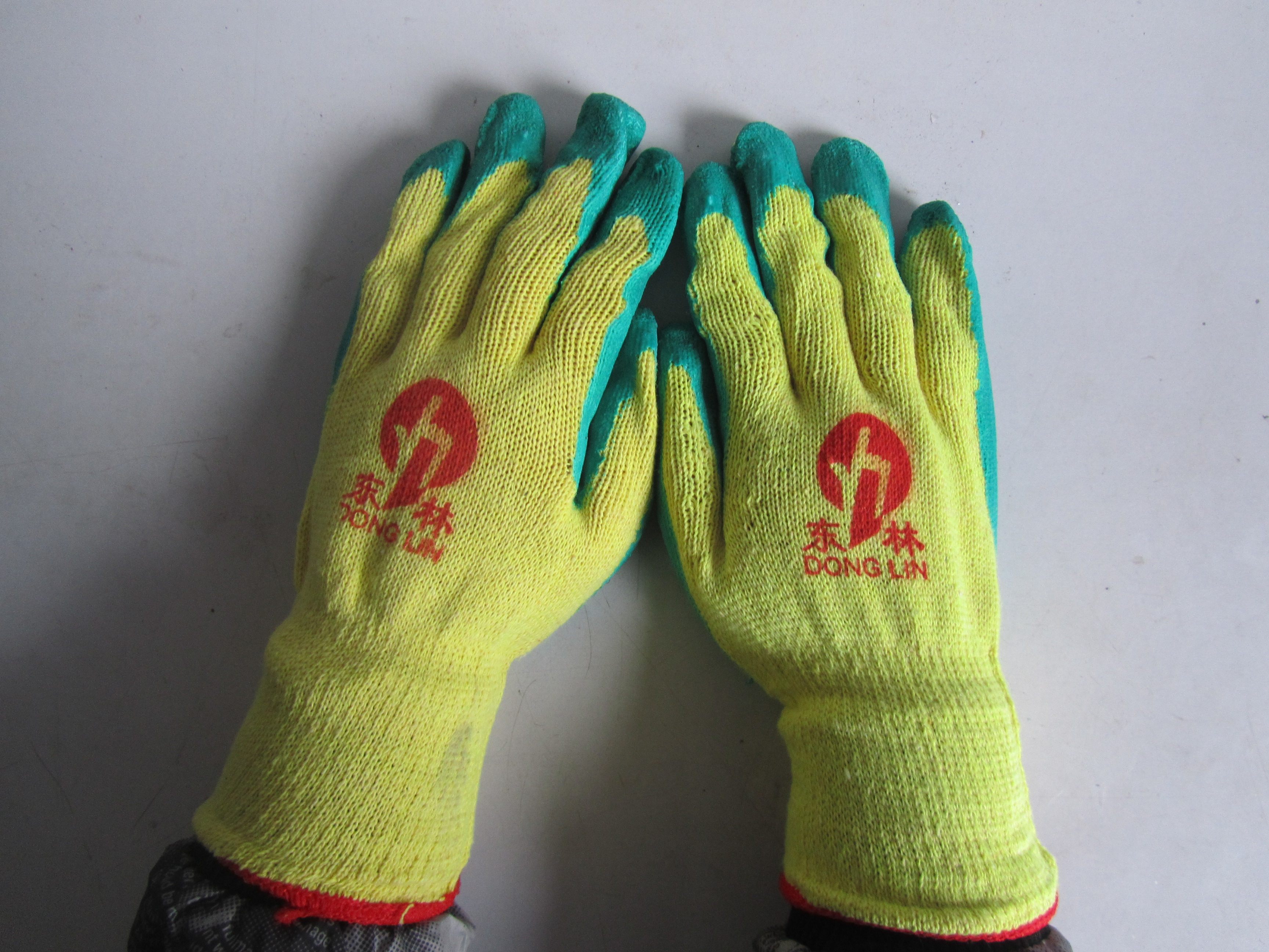 Anti-slip rubber gloves abrasion resistant construction safety work protective handling logistics Industrial Lauprotect gloves Wrinkled gloves