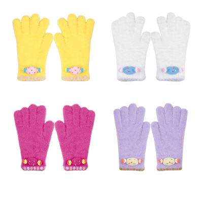 NIHONKIDS Korean version candy plush gloves for girls' autumn and winter warmth, cute girls in multiple colors to choose from