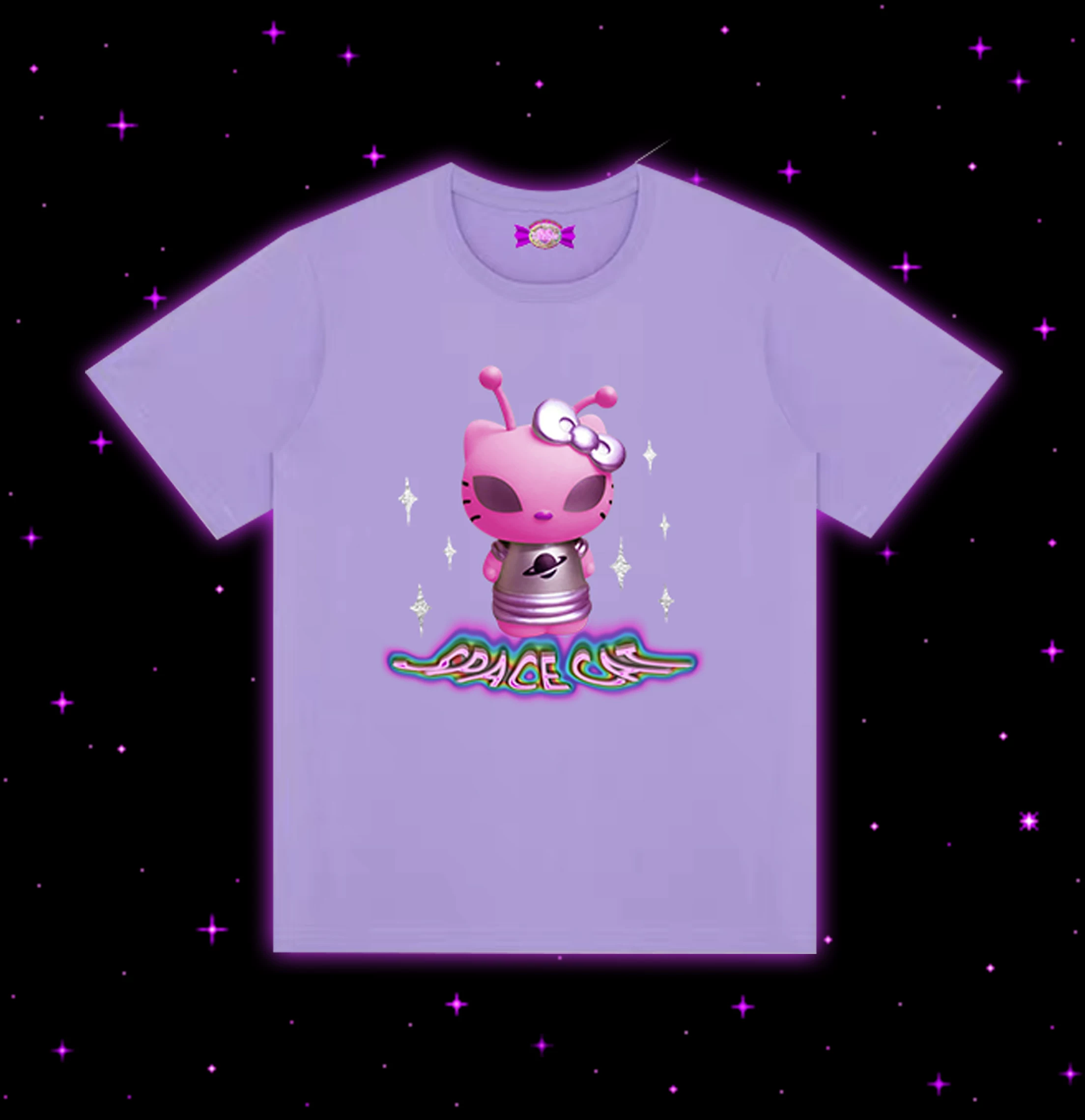 Hello kitty, genuine Japanese brand purple T-shirt