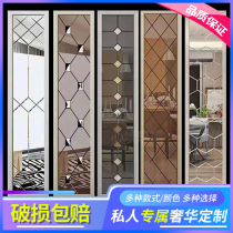 Restaurant decoration paint mirror glass background wall TV wall art glass TV background wall living room glass