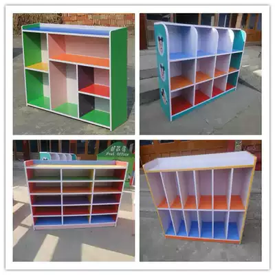 Fireproof board log toy cabinet kindergarten Bookcase children bookcase shoe cabinet wooden storage cabinet storage cabinet
