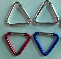 Small outdoor equipment: 4X4 triangular aluminum alloy special-shaped carabiner quick-hang hook