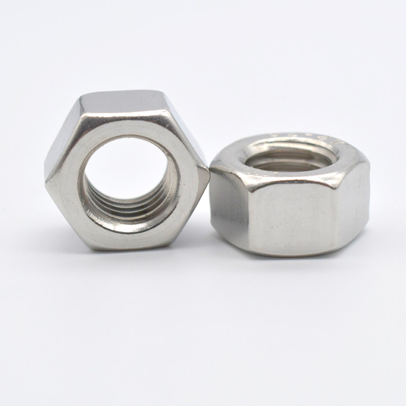 201 Stainless steel hex nut nut Screw cap M3 4 5 6 810 12 14 16 M30 GB