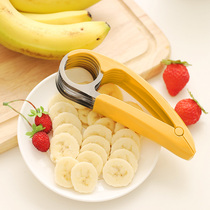 Banana slicer stainless steel cutting banana knife sausage tool Cutting fruit splitter Ham cutting artifact