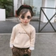 Bé gái 2018 thu đông mới cho bé sơ sinh cổ cao chạm đáy trong áo thun dài tay cho bé cộng với nhung dày shop quần áo trẻ em