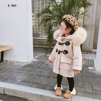 Áo khoác lông cáo mùa đông 2018 cho bé gái mới quần áo trẻ sơ sinh