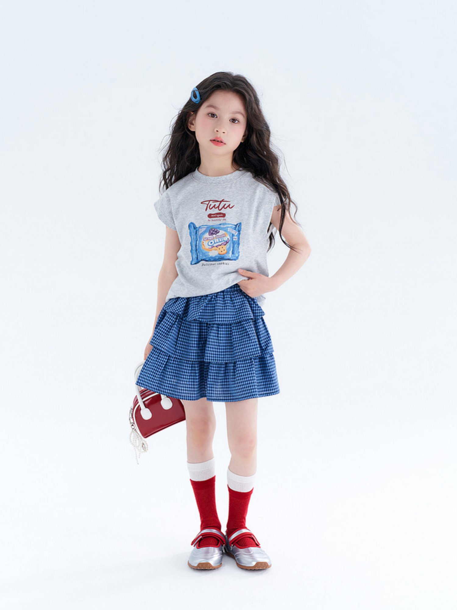 Tutu Little Elephant Children's Clothing Girls' Summer Outfit 2026 New Model Kids' Pure Cotton Breathable Vest and Skirt Two-Piece Set — 25
