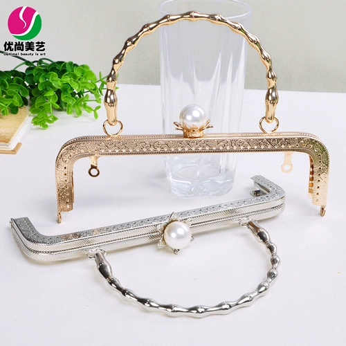 Браслет из бисера ручной работы, аксессуар для сумки, большой серебряный круглый набор материалов, «сделай сам», 18/20/