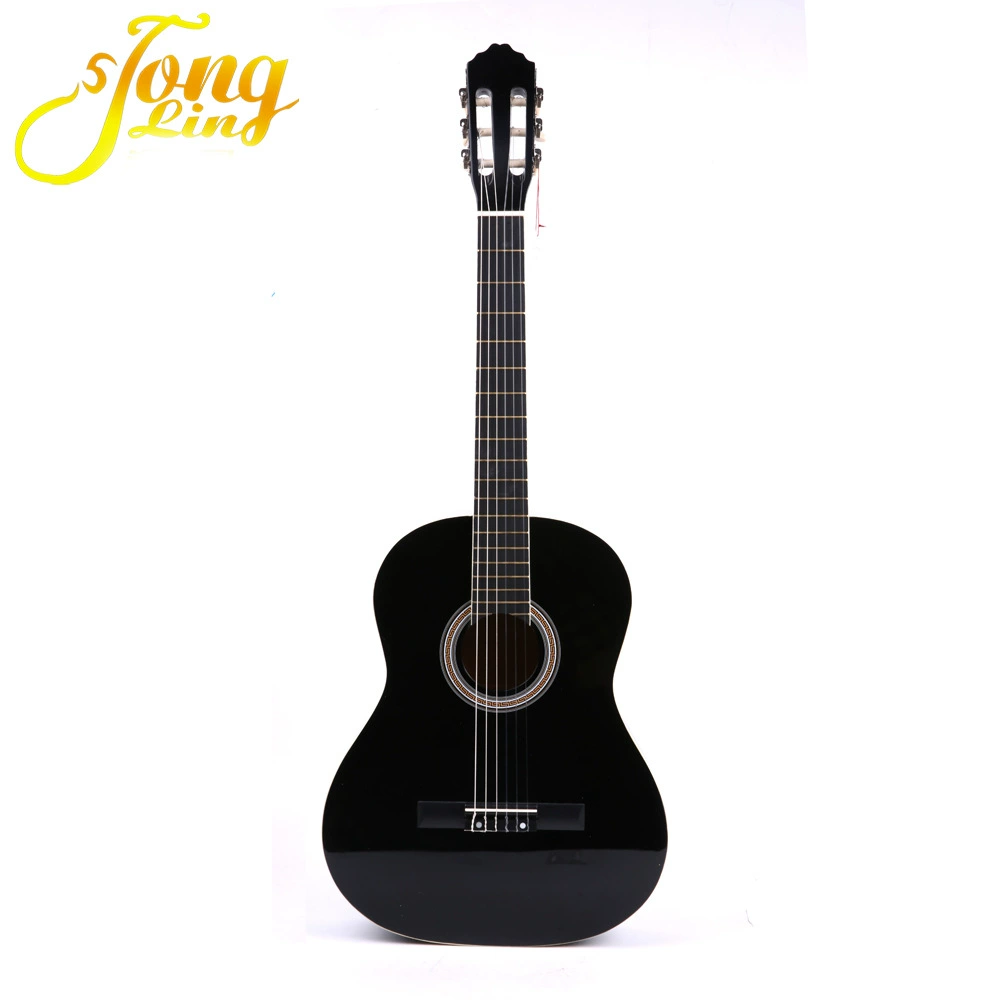 Đàn ghi ta cổ điển Basswood Dụng cụ gảy đàn Guitar đen Acoustic 39 inch - Nhạc cụ phương Tây