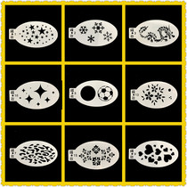 fButterfly butterfly makeup hollow skin facial painting tattoo Christmas snowflake star Template DIY painting