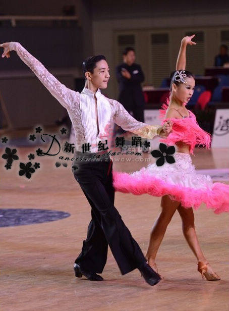 New Century Latin Dance Performance Costume Contest Dress Latin Men's Latin Performance Skirt Men's Dress Price