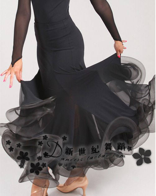 2014 New Century Fish Line Curling Morden Dance Dress Fox Walking Morden Dance Suit National Mark Dance Practice Dress Spot