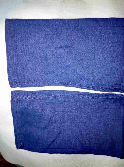 Jeans droite en vrac en coton pour été - Ref 1470146 Image 15