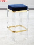 Современная акриловая подставка для ног из нержавеющей стали из оргстекла