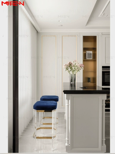 Современная акриловая подставка для ног из нержавеющей стали из оргстекла