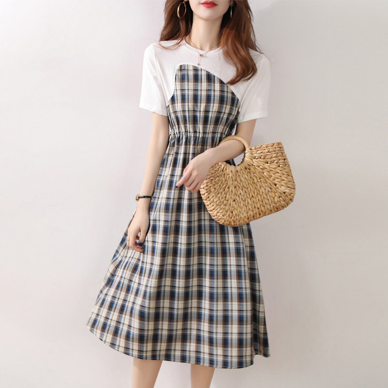 Sandro Svpr Ocean Dress Women's 2022 Summer New Law Style Cashew's long version of the A-word dress