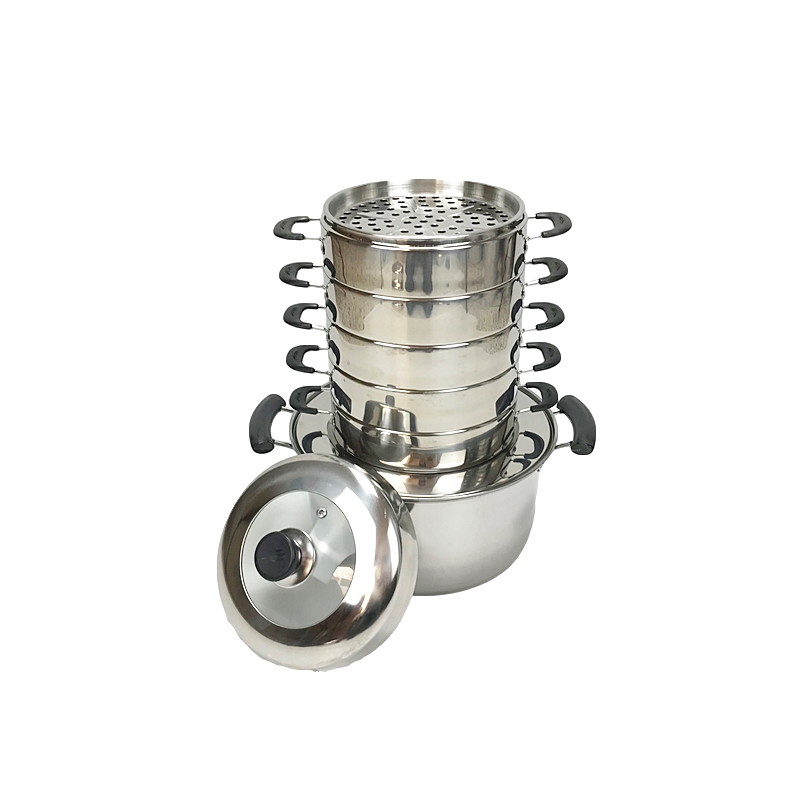 Shaxian Snacks Steamer Basket for Steaming Xiaolongbao, Dumplings, and Dim Sum, Stainless Steel Bamboo Steamer Basket, Steamer Pot, Induction Cooker Pot