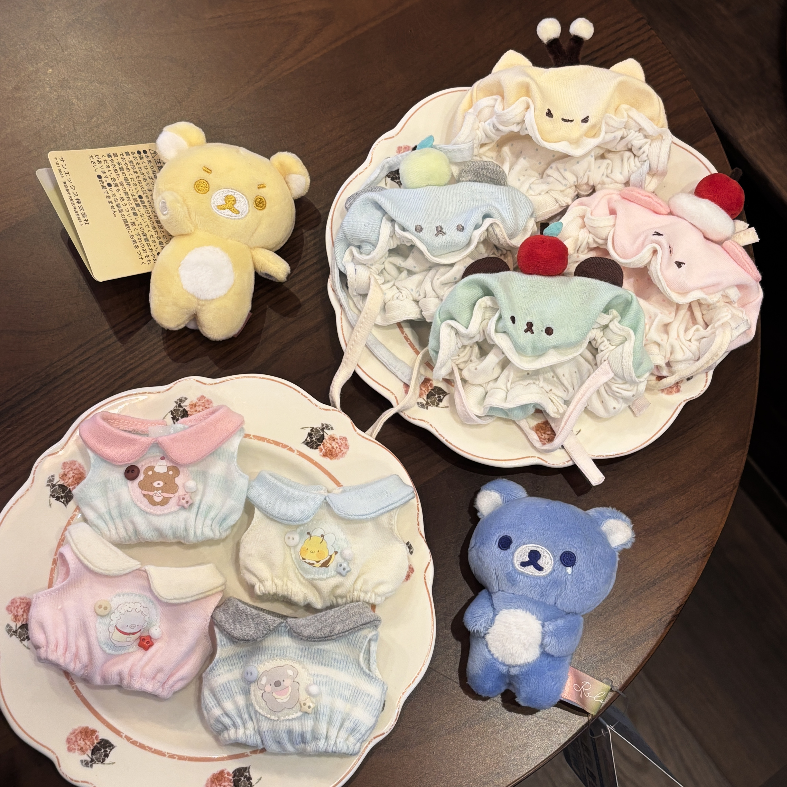 [フルーツアニマル] 10cm ベビー服 ミルクベア 食料品店 コットンドール