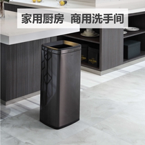 Stainless steel trash can commercial toilet paper towel large capacity direct investment company hotel public toilet